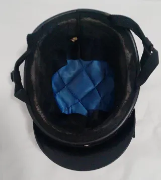 Casco Rocky retro rojo estilo jet decorativo