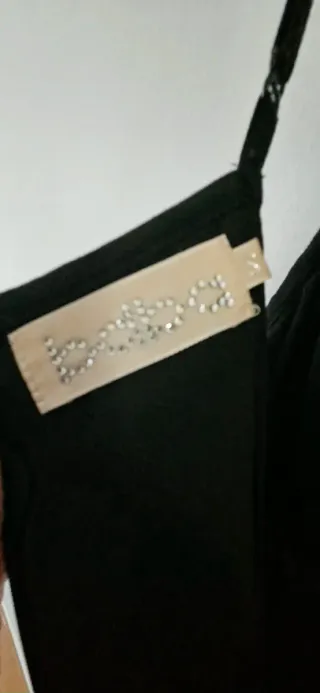 Top fiesta BDBA beige y negro