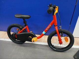 Bicicleta Niños 14" 3-5 Años 2 en 1 Discover 500 Rojo