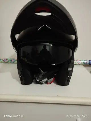 Casco modular negro Shiro
