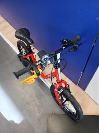 Bicicleta Niños 14" 3-5 Años 2 en 1 Discover 500 Rojo