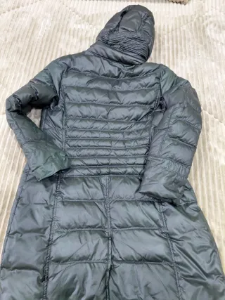 Abrigo de plumas verde