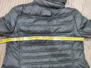 Abrigo de plumas verde