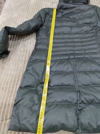 Abrigo de plumas verde