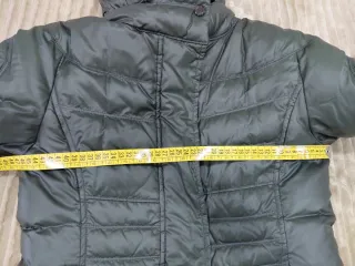 Abrigo de plumas verde