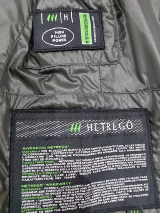 Abrigo de plumas verde