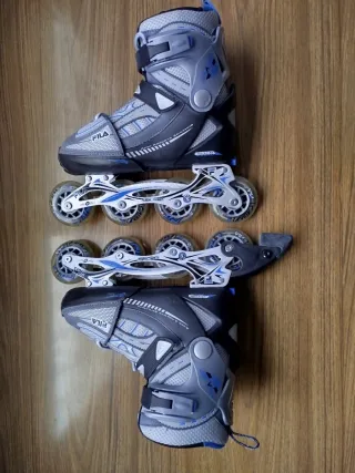 Patines en línea Fila grises y azules