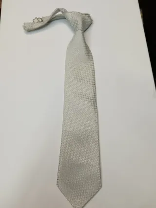 Corbata niño comunión eventos plata