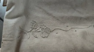 Lotto 8 Asciugamani Vintage Ricamati