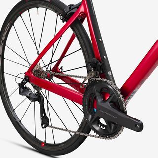 Bicicleta Carretera EDR CF Rojo Ultegra Di2 Zapatas