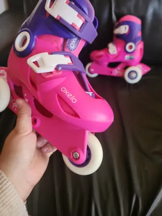 Patines Decathlon Talla 26-28 Rosa/Morado