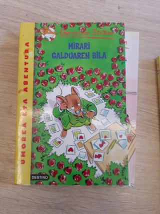 Lote 6 libros en euskera. Gerónimo Stilton.