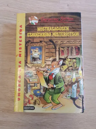 Lote 6 libros en euskera. Gerónimo Stilton.