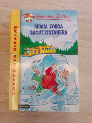 Lote 6 libros en euskera. Gerónimo Stilton.