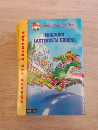 Lote 6 libros en euskera. Gerónimo Stilton.
