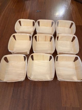 Set 9 ciotoline legno leggero