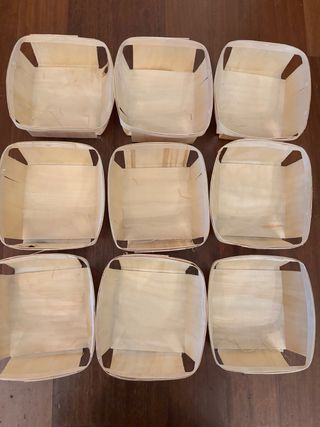 Set 9 ciotoline legno leggero