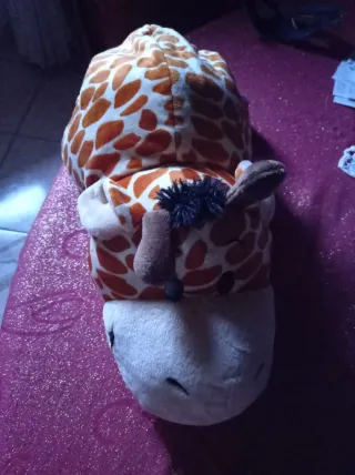 Peluche Giraffa Arancione e Bianca