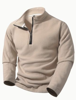 Sudadera de cuello alto media cremallera