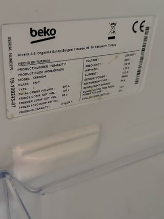 Frigorífico Beko Blanco