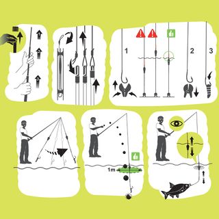 Conjunto Iniciación Pesca Coup Caña Firstfish 5 m + Línea