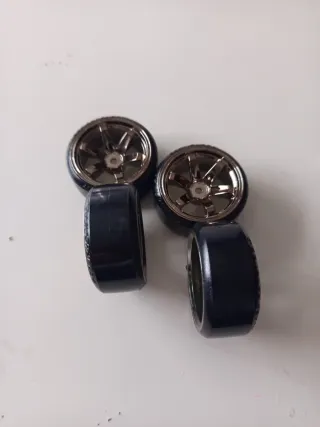 Coche rc  drift,Llantas R-Drift Plata (4 unidades)