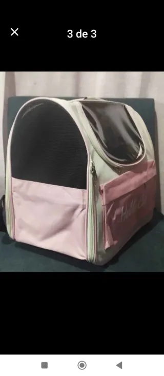 Mochila transportín para gato