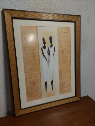 Cuadro Decorativo Símbolos Egipcios