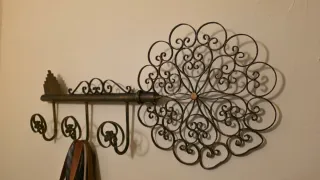 Perchero Llave Antigua Metal Decorativo