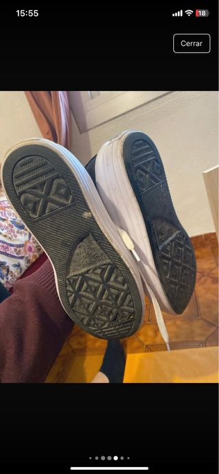 Zapatillas Converse plataforma negras