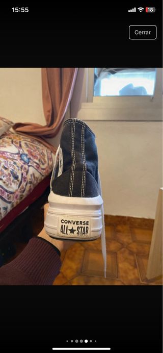 Zapatillas Converse plataforma negras