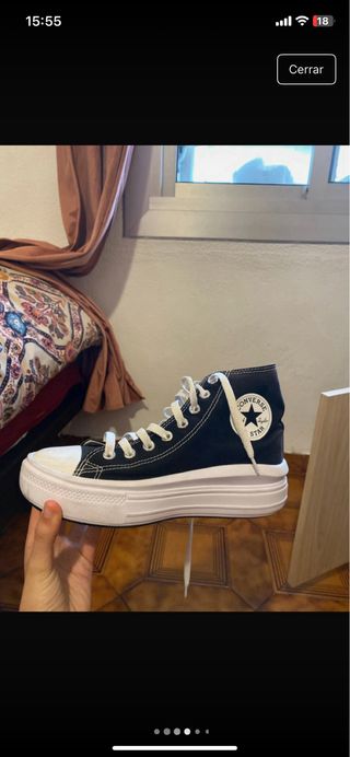 Zapatillas Converse plataforma negras