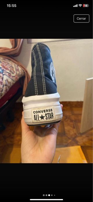 Zapatillas Converse plataforma negras