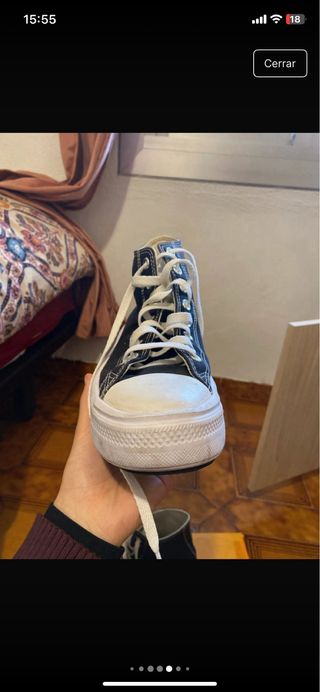 Zapatillas Converse plataforma negras