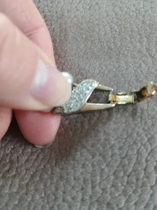 Collana vintage perle e oro