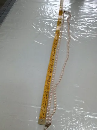 Collana vintage perle e oro