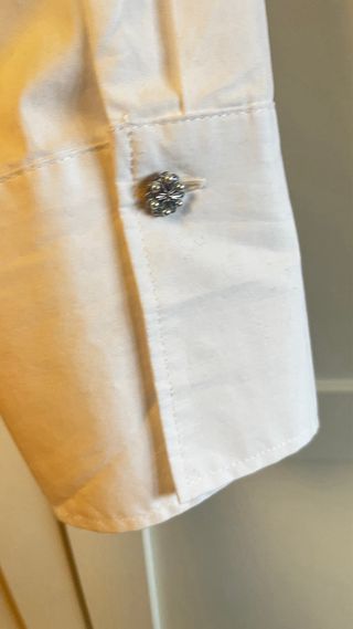 Camisa Blanca Zara Talla L Seminueva