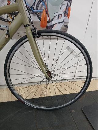 Bici carretera verde cuadro aluminio cambios shimano Talla M