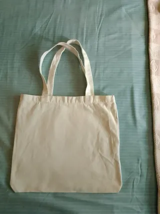 2 Bolsas de Tela Blancas con Perro