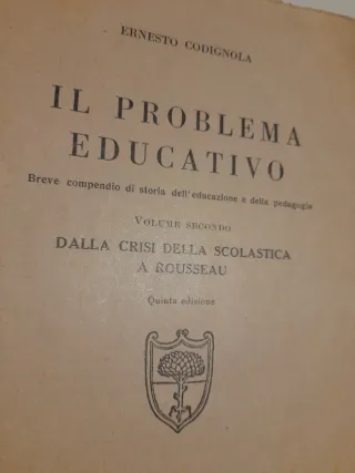 "Il problema educativo " di E. Codignola, 1940