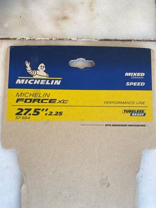 2 Cubiertas Michelin Force XC 27.5 x 2.25