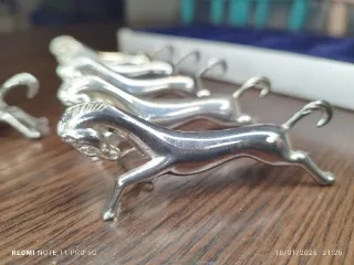 6 Posa-copertos di metallo VINTAGE