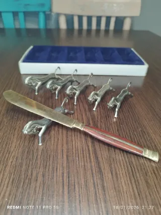 6 Posa-copertos di metallo VINTAGE