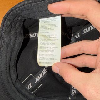 Cappello Santa Cruz Nero Regolabile berretto