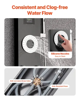 Pannello Doccia con Sistema a Torre con Soffione