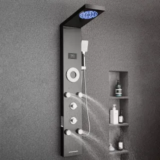 Pannello Doccia con Sistema a Torre con Soffione