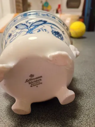 Vasetto Seltmanm Weiden blu e bianca