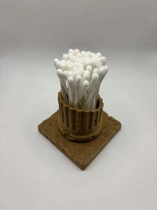 Ancient Greek Column Q-Tip Holder -Decor Organizer