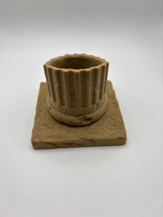 Ancient Greek Column Q-Tip Holder -Decor Organizer