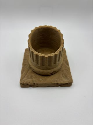 Ancient Greek Column Q-Tip Holder -Decor Organizer